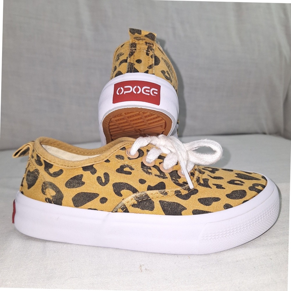 Y2K Cottagecore 90s Grunge Retro OPOEE Leopard Tan 31 Low Top Sneakers Kids